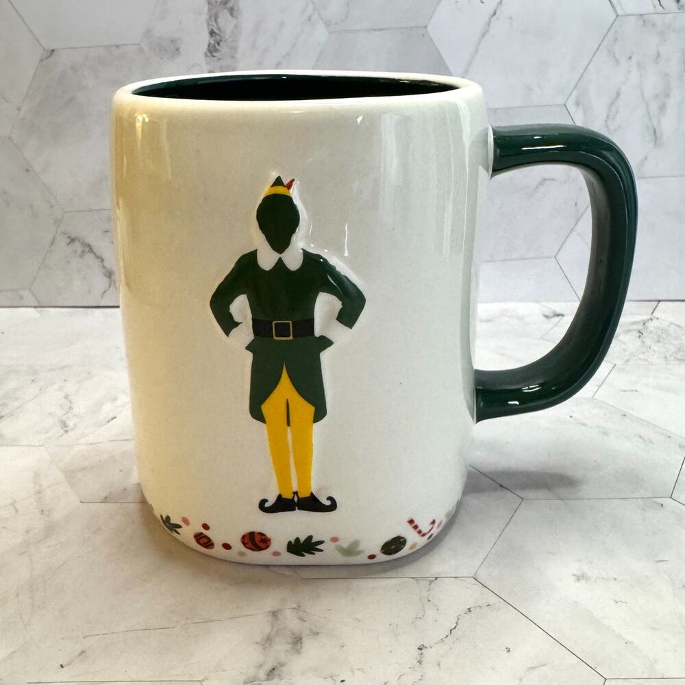 Rae Dunn Elf Movie Collab Smiling’s My Favorite Double Sided 19oz Christmas Mug